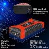 Portable Car Jump Starter 300 A Starting Current, 800 A Peak Booster Power Bank with LED Flashlight, Type‑C Charging Cable & Carry Case