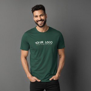Custom Men's T-shirt 100% Cotton Comfy Short Sleeve Tees  