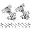JQK Cabinet Door Hinges Soft Closing, 1/2 Partial Overlay Cupboard Door Hinge for Face Frame Cabinets, Metal 10 Pack, CH300-SN-P10 JQK Cabinet Door Hinges Soft Closing, 1/2 Partial Overlay Cupboard Door Hinge for Face Frame Cabinets, Metal 10 Pack, CH300-SN-P10