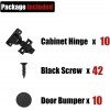 JQK Cabinet Door Hinges Soft Closing, 1/2 Partial Overlay Cupboard Door Hinge for Face Frame Cabinets, Metal 10 Pack, CH300-SN-P10 JQK Cabinet Door Hinges Soft Closing, 1/2 Partial Overlay Cupboard Door Hinge for Face Frame Cabinets, Metal 10 Pack, CH300-SN-P10