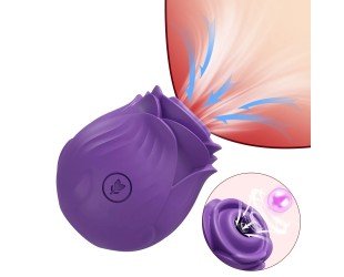 Rose-Sucking Toys Vibrator for Women Tongue Licking Oral Nipple Clitoris Vacuum Stimulator Female Sex Toys Goods for Adults