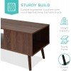 Best Choice Products Wooden Mid-Century Modern Coffee Table, Accent Furniture for Living Room, Indoor, Home Décor w/Open Storage Shelf, Wood Grain Finish - Walnut Best Choice Products Wooden Mid-Century Modern Coffee Table, Accent Furniture for Living Room, Indoor, Home Décor w/Open Storage Shelf, Wood Grain Finish - Walnut