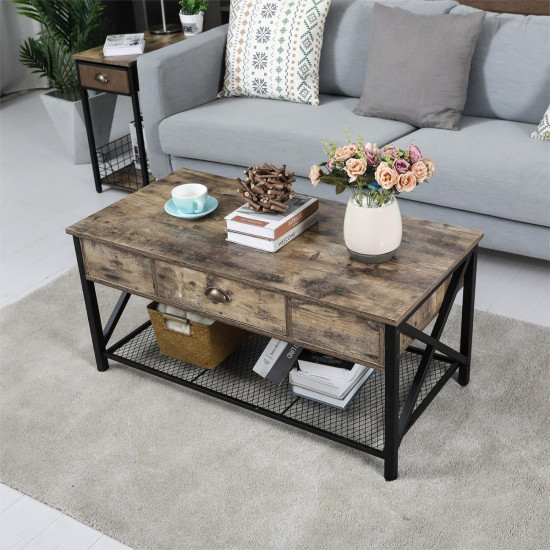 LUMAMU Rustic Lift Top Coffee Table with Storage, Rising and Lift up Wood Coffee Table, Lifting Storage Rising Dining Table for Living Room， Rustic Brown