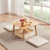 Small Coffee Table Square Tatami Table Storage Basket 2 Sponge Cushions Living Room Furniture Small Coffee Table Square Tatami Table Storage Basket 2 Sponge Cushions Living Room Furniture