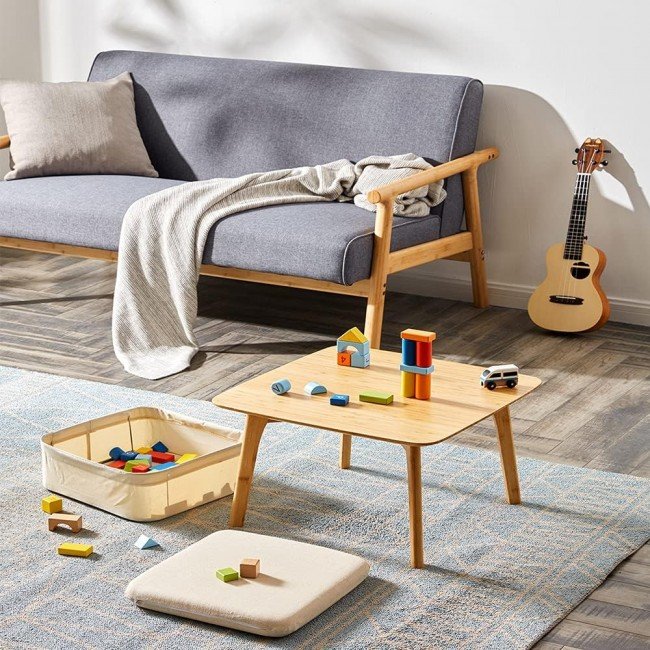 Small Coffee Table Square Tatami Table Storage Basket 2 Sponge Cushions Living Room Furniture Small Coffee Table Square Tatami Table Storage Basket 2 Sponge Cushions Living Room Furniture