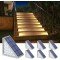 NIORSUN Solar Outdoor Step Lights Warm White Triangle IP67 Waterproof Auto on Off Decoration Deck Lights for Patio Yard, Driveway, Porch, Front Door, Sidewalk, 6 Pack