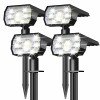 NYMPHY Solar Lights Outdoor Waterproof IP68, 56 LED 3 Lighting Modes Solar Powered Garden Yard Spot Solar Lights for Outside Landscape- 4 Pack (Cool White) NYMPHY Solar Lights Outdoor Waterproof IP68, 56 LED 3 Lighting Modes Solar Powered Garden Yard Spot Solar Lights for Outside Landscape- 4 Pack (Cool White)