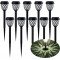 ruhotili Solar Outdoor Lights, Solar Lights Outdoor Waterproof IP65, Bright Powered by Solar Garden Lights for Patio, Yard, Driveway Decoration (10 Pack)