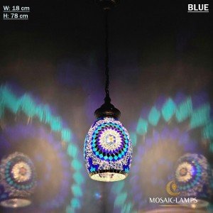 Handmade Retro Mosaic Pendant Lamps, Turkish Mosaic Single Chain Kitchen Island Lights, Cafe, Dining Room, Restaurant, Hotel Tiffany Lamp - Letsgosale.com