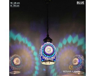 Handmade Retro Mosaic Pendant Lamps, Turkish Mosaic Single Chain Kitchen Island Lights, Cafe, Dining Room, Restaurant, Hotel Tiffany Lamp - Letsgosale.com