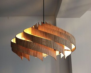 Oak Modern Chandelier for Staircase by Sonliner / Ceiling Lamp Majesty Natural OAK / Hand Made Unique Light / Pendant Nordic Lamp / Hanging - Letsgosale.com