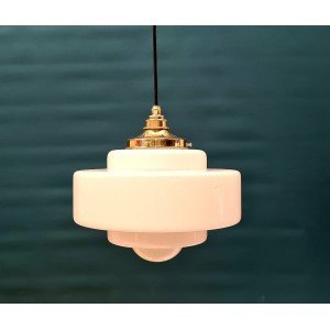 Deco Opal School Light, the Opal Glass Pendants Are Truly Beautiful Lights. the Pure White Opal Glass Glows Softly - Letsgosale.com