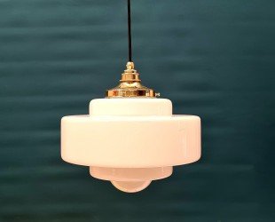 Deco Opal School Light, the Opal Glass Pendants Are Truly Beautiful Lights. the Pure White Opal Glass Glows Softly - Letsgosale.com