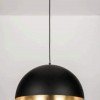 SET OF 2 Black Brass Dome Fixture Ceiling, Modern Ceiling, Kitchen Island Lights, Boho Pendant Lamp , Black Outside & Gold Inside - Letsgosale.com SET OF 2 Black Brass Dome Fixture Ceiling, Modern Ceiling, Kitchen Island Lights, Boho Pendant Lamp , Black Outside & Gold Inside - Letsgosale.com