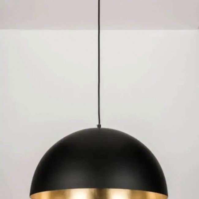 SET OF 2 Black Brass Dome Fixture Ceiling, Modern Ceiling, Kitchen Island Lights, Boho Pendant Lamp , Black Outside & Gold Inside - Letsgosale.com SET OF 2 Black Brass Dome Fixture Ceiling, Modern Ceiling, Kitchen Island Lights, Boho Pendant Lamp , Black Outside & Gold Inside - Letsgosale.com
