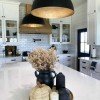 SET OF 2 Black Brass Dome Fixture Ceiling, Modern Ceiling, Kitchen Island Lights, Boho Pendant Lamp , Black Outside & Gold Inside - Letsgosale.com SET OF 2 Black Brass Dome Fixture Ceiling, Modern Ceiling, Kitchen Island Lights, Boho Pendant Lamp , Black Outside & Gold Inside - Letsgosale.com