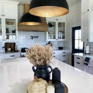 SET OF 2 Black Brass Dome Fixture Ceiling, Modern Ceiling, Kitchen Island Lights, Boho Pendant Lamp , Black Outside & Gold Inside - Letsgosale.com