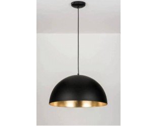 Black Brass Dome Fixture Ceiling, Modern Ceiling, Kitchen Island Lights, Boho Pendant Lamp Chandelier, Black Outside & Gold Inside ALL SIZES - Letsgosale.com