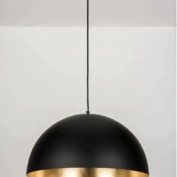 Black Brass Dome Fixture Ceiling, Modern Ceiling, Kitchen Island Lights, Boho Pendant Lamp Chandelier, Black Outside & Gold Inside ALL SIZES - Letsgosale.com