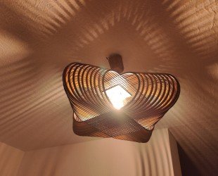 Minimalist Design Ceiling Light 37x37x15cm for 3mm Wood digital Files With Lightburn Profiles - Letsgosale.com