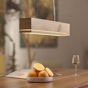 Wooden Pendant Lamp Wood Hanging Lamp Lightining Handmade Dinning Table Lamp SPLIT Solid Wood Handcrafted - Letsgosale.com