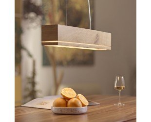 Wooden Pendant Lamp Wood Hanging Lamp Lightining Handmade Dinning Table Lamp SPLIT Solid Wood Handcrafted - Letsgosale.com