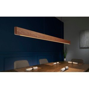 Seks Oval Linear Suspension Chandelier Wooden LED Chandelier Linear Lighting MCM Chandelier Hanging Scandi Light Restaurant Light - Letsgosale.com