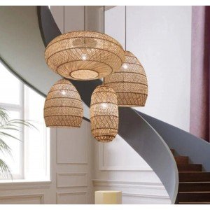High Quality Australian, Rattan Light Fixture, Bamboo Lampshade,rattan Pendant Light, Bamboo Pendant Light, Rattan Basket Lamp, Wicker. - Letsgosale.com