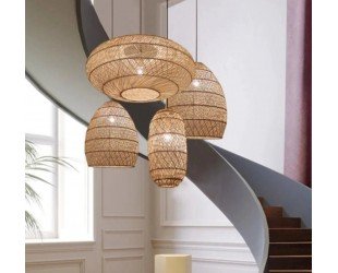 High Quality Australian, Rattan Light Fixture, Bamboo Lampshade,rattan Pendant Light, Bamboo Pendant Light, Rattan Basket Lamp, Wicker. - Letsgosale.com