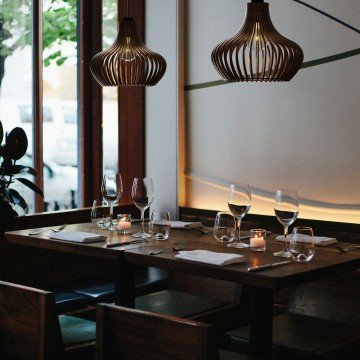 BROWN BELLAR Modern Scandinavian Style Wood Pendant Ceiling Lamp Stylish and Decorative Light Fixture With Soft Luminosity - Letsgosale.com