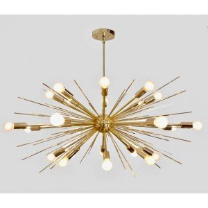 Gorgeous Large Mid Century Sputnik Chandelier SPURCHIN , Handmade Urchin Chandelier Black Ceiling Light 24 Light 36 - Letsgosale.com