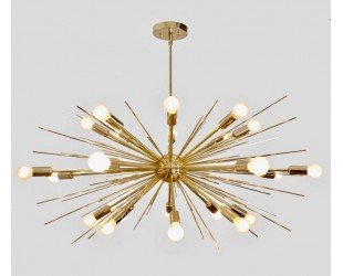 Gorgeous Large Mid Century Sputnik Chandelier SPURCHIN , Handmade Urchin Chandelier Black Ceiling Light 24 Light 36 - Letsgosale.com