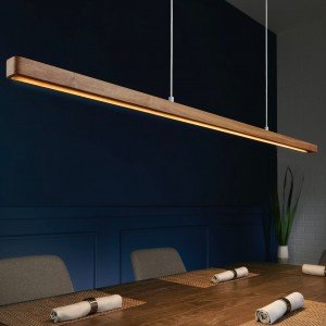 Kärv MCM Pendant Lighting Oval Linear Light Suspension Chandelier LED Pendent Chandelier Dining Room Light Pool Table Light - Letsgosale.com