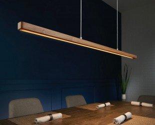 Kärv MCM Pendant Lighting Oval Linear Light Suspension Chandelier LED Pendent Chandelier Dining Room Light Pool Table Light - Letsgosale.com