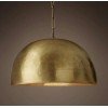 Set OF 2 Soft Gold Brass Dome Ceiling Fixtures Kitchen Island and Ceiling Lights, Gold Exterior & Interior ALL Sizes : Perfect GIFT - Letsgosale.com