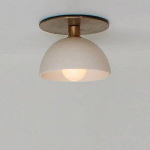 Modern 1 Small Light Flush Mount Light, Modern Brass Vanity Light Kitchen Light Fixture - Letsgosale.com