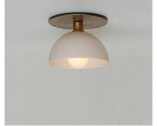 Modern 1 Small Light Flush Mount Light, Modern Brass Vanity Light Kitchen Light Fixture - Letsgosale.com