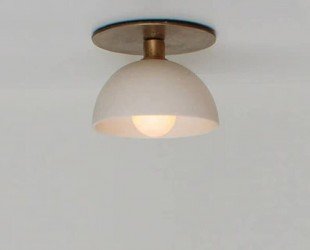 Modern 1 Small Light Flush Mount Light, Modern Brass Vanity Light Kitchen Light Fixture - Letsgosale.com