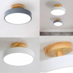 Modern Wooden Pendant Light Embracing Minimalist Design, Elegant Hanging Ceiling Fixture, Two Colours - Letsgosale.com