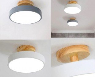 Modern Wooden Pendant Light Embracing Minimalist Design, Elegant Hanging Ceiling Fixture, Two Colours - Letsgosale.com
