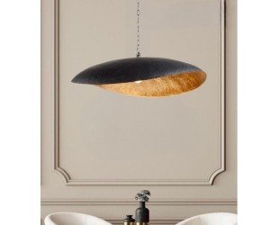 Moroccan Hammered Lampshade , Hanade Moroccan Leaf , Black Out Gold in , Brass Handmade Lamp - Letsgosale.com