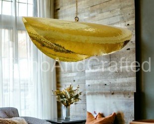 Handcrafted Moroccan Chandelier Modern Lotus Leaf Pendant Lamp brass Ceiling Hammered Metal Dome kitchen or Living Room Pendant Lighting - Letsgosale.com