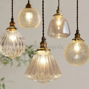 Elegant Glass Pendant Light Chandelier for Bedroom Kitchen Dining Room Hanging Lamp Indoor Luminaire Nordic Lighting - Letsgosale.com