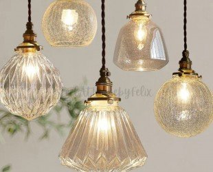 Elegant Glass Pendant Light Chandelier for Bedroom Kitchen Dining Room Hanging Lamp Indoor Luminaire Nordic Lighting - Letsgosale.com