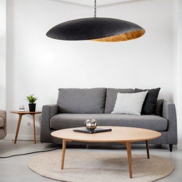Black Ceiling Light, Pendant Light, Modern Leaf Shaped Pendant, Suspension Light - Letsgosale.com