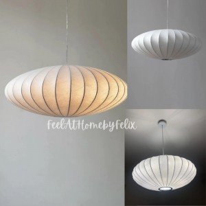 Handmade Japanese Style Apartment Silk Chandelier Cream Style Silk Pendant Lamps for Living Room Dining Room - Letsgosale.com