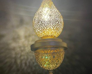 Authentic Moroccan Handcrafted Brass Pendant Lamp, Moroccan Light Fixture , Hanging Lamp Moroccan Ceiling Lamp - Letsgosale.com