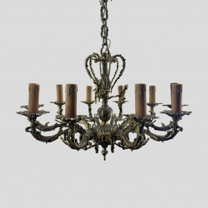 Restored 70's Vintage Chandelier. VNT-020S - Letsgosale.com
