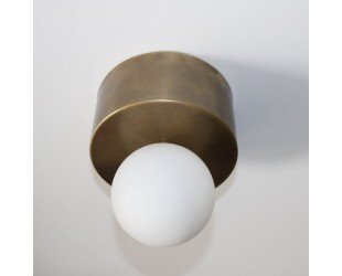 Flush Mount Spot Light mid Century Antique Brass-solid Brass Ceiling Light - Letsgosale.com