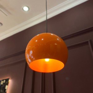 Orange Pendant Light, Colourful Pendant, Modern Pendant Lamp, Minimalist Pendant, Decorative Pendant, Colourful Lighting, Modern Home Decor - Letsgosale.com
